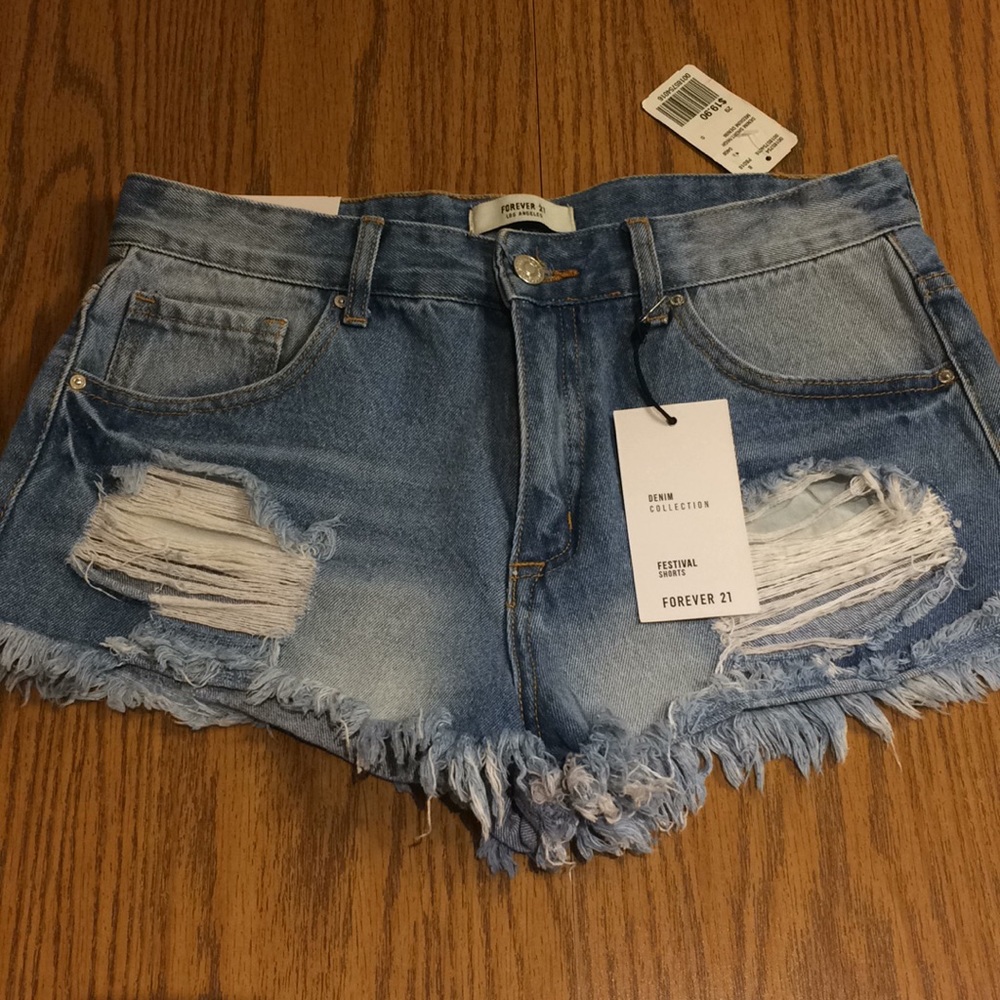F21 Jean Shorts